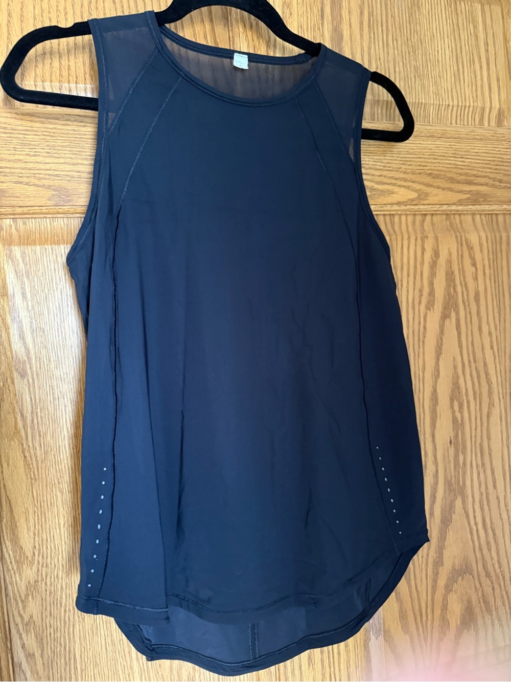 lululemon athletica Navy Sleeveless Mesh-Accent Athletic Tank